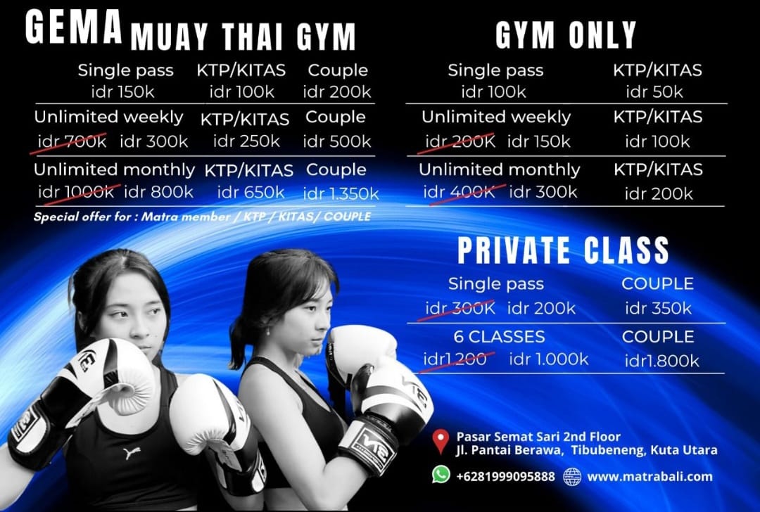 gema muay thai bali membership